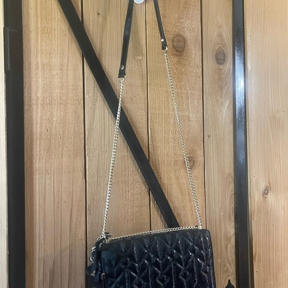 Guess Black Crossbody Bag with Chain Strap - Picture 1 of 6